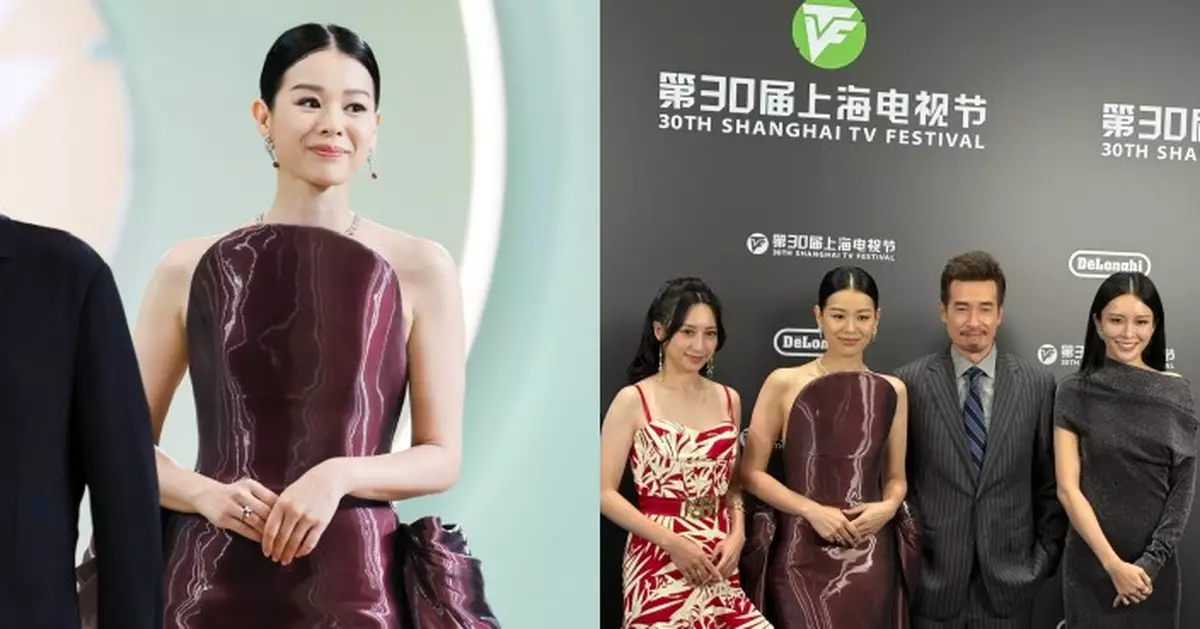 胡杏兒順利完成「上海電視節白玉蘭獎」海外劇集評審重任 喜遇陳豪高海寧龔嘉欣聚舊