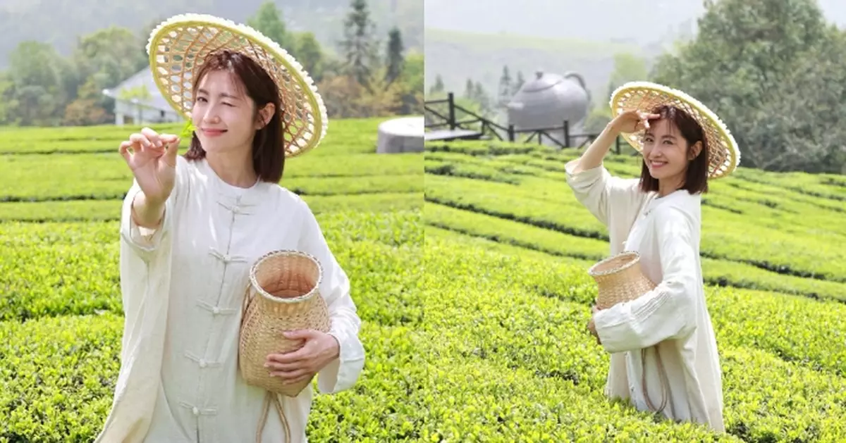 陳自瑤跟恩施族學習採茶 化身「採茶Yo」仙氣滿滿