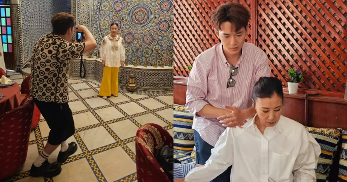 帶阿姐看世界｜汪明荃獲阮浩棕貼心按摩兼充當攝影師 大讚對方做足資料搜集勁勤力