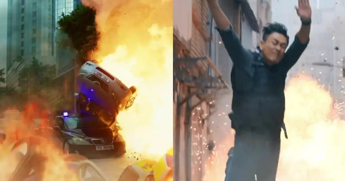 執法者們丨耗資逾300萬拍足4日 第一集4分鐘全實景槍戰＋飛車＋爆破場面震撼眼球