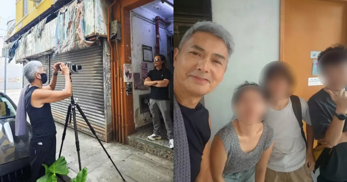 周潤發街頭為朋友拍攝被捕獲 見網民圍觀主動除口罩問：是不是想拍照？