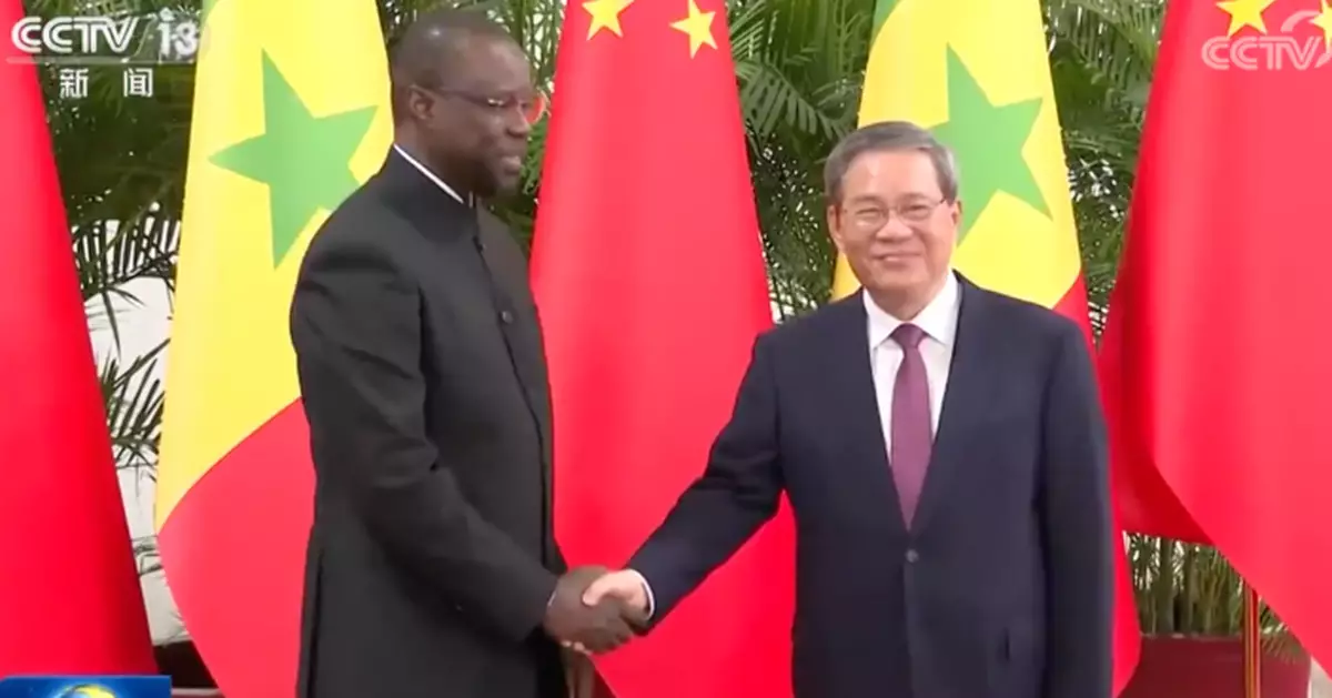 晤塞內加爾總理松科 李強﹕願加強發展戰略對接增強發展內生動力