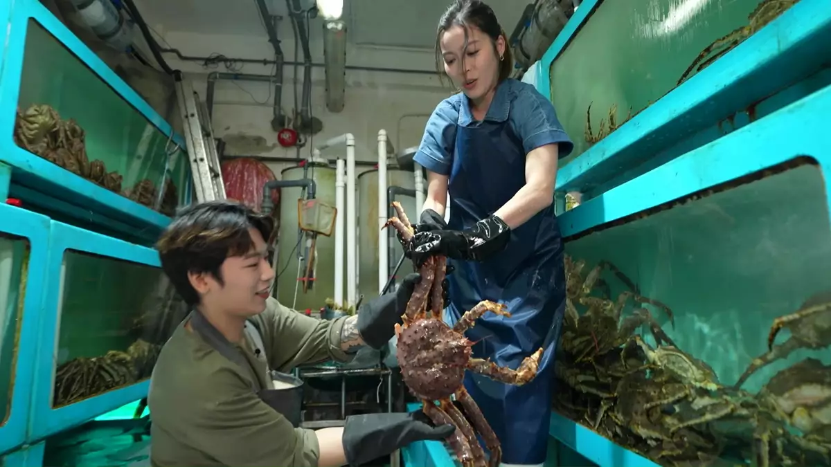 捉長腳蟹