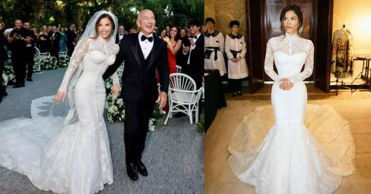 「貝索斯夫人」正式登場！桑切斯IG改名宣示主權 婚紗藏「太空浪漫」巧思