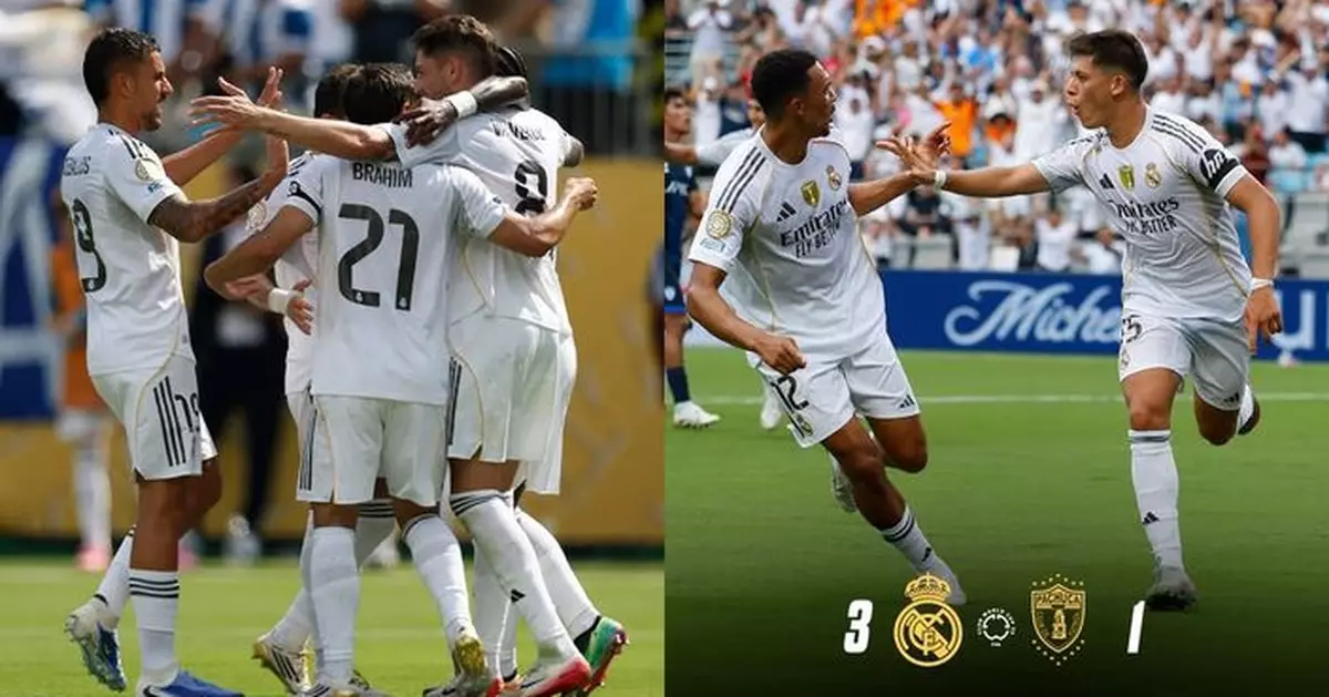 世冠盃皇馬3:1帕丘卡　祖雲達斯4:1韋達卡薩白蘭卡