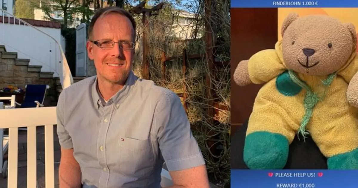 母親逝前最後禮物 德男懸賞9千蚊尋陪伴自己30年泰迪熊仔