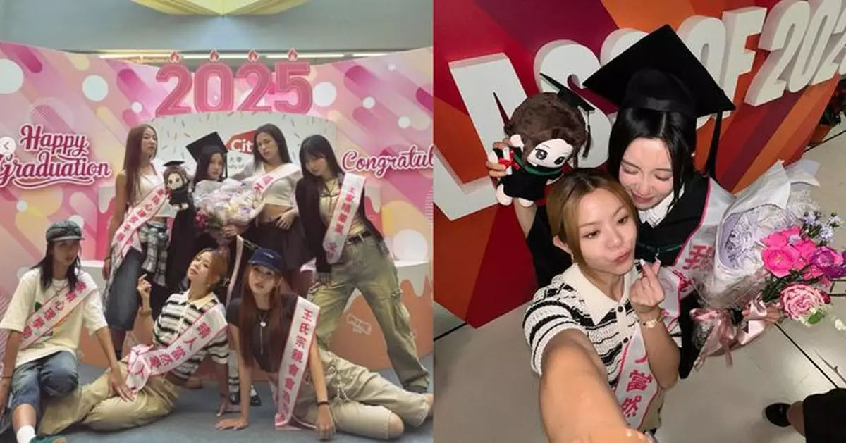 COLLAR王家晴雙線發展終畢業 全團突襲製造「社死」驚喜 惡搞食字彩帶校園遊街