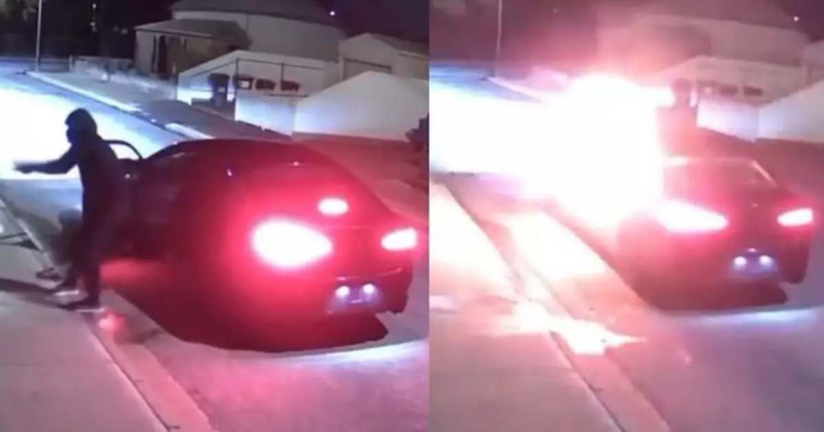 縱火翻車現場！澳洲3男燒人房子不成下秒自己糗火燒車 現世報影片曝