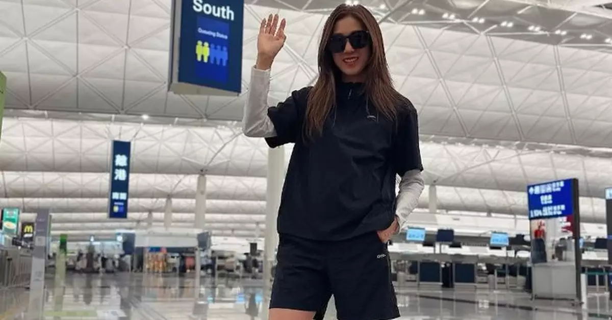 鍾嘉欣感性告別香港！黑Look墨鏡潮裝返溫哥華 臨行發文感恩：最美好的冒險總是不期而遇