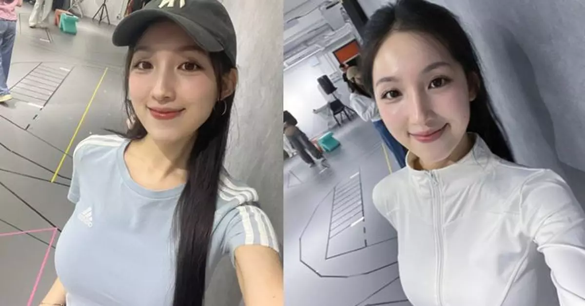 海兒為音樂劇《三‧八》綵排不忙自拍留念 緊身上衣騷豐滿身材