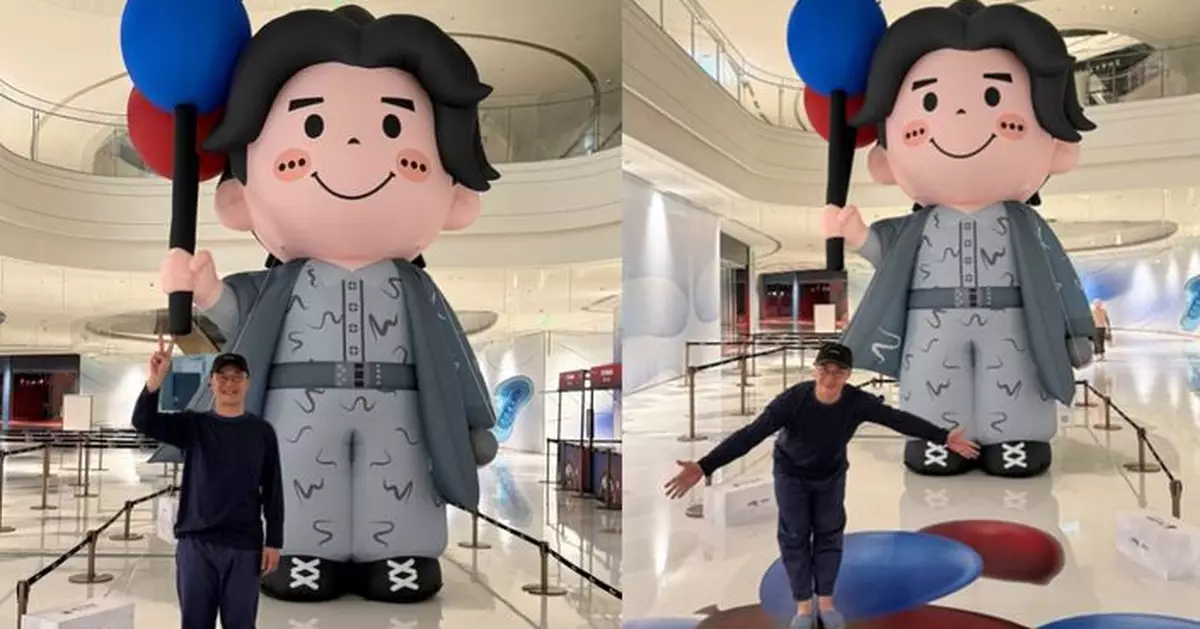 陳奕迅海口騷前寵粉打卡 Q版應援「萌爆全場」