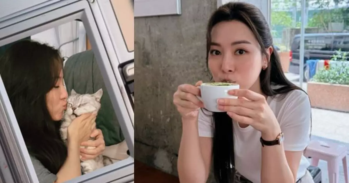 王敏奕五月生活寫真大公開  忙裡偷閒歎咖啡吸貓 狀態大勇晒幸福：忙有價值閒有滋味