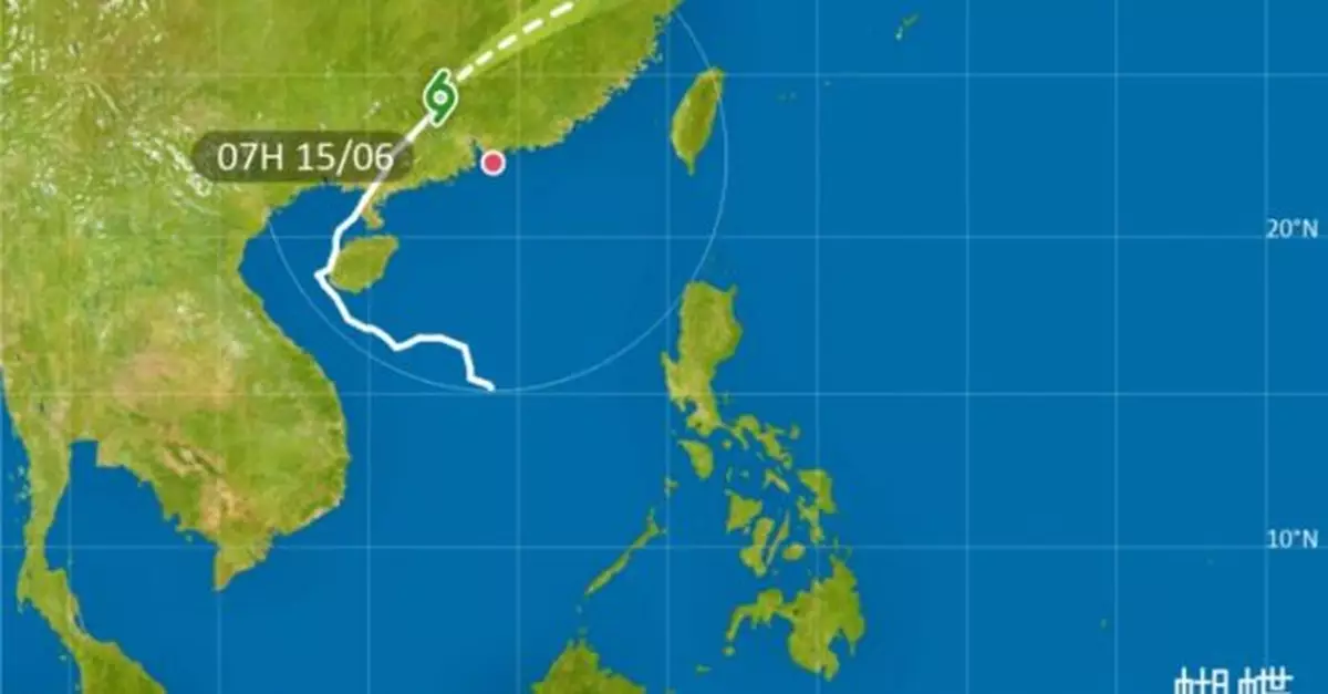 天文台︰三號信號至少維持至中午　廣東沿岸或有狂風驟雨
