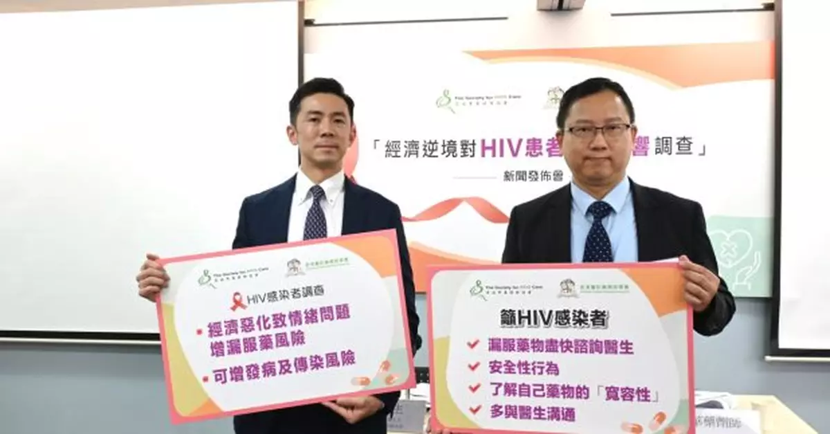 經濟問題影響HIV感染者生活及服藥　機構促政府加強教育及支援