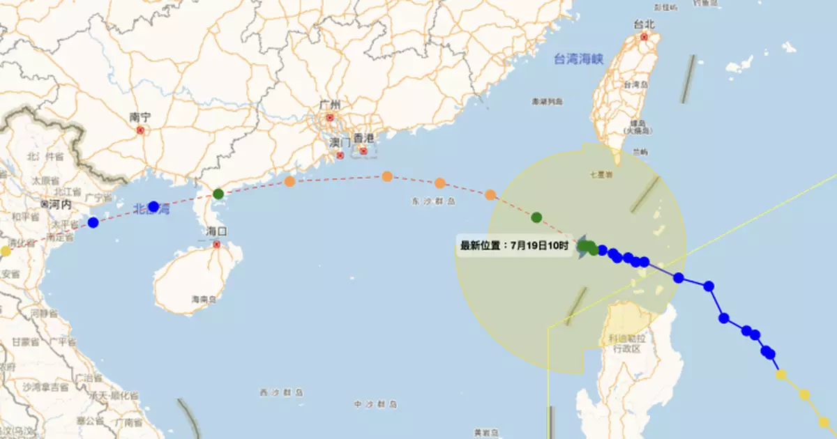 中央氣象台：韋帕預計周日於深圳到海南文昌一帶登陸
