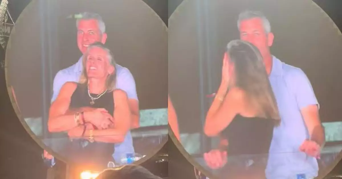 Coldplay演唱會變抓姦現場！男女親密互動遭拍1反應惹疑 網民起底揭各有家庭