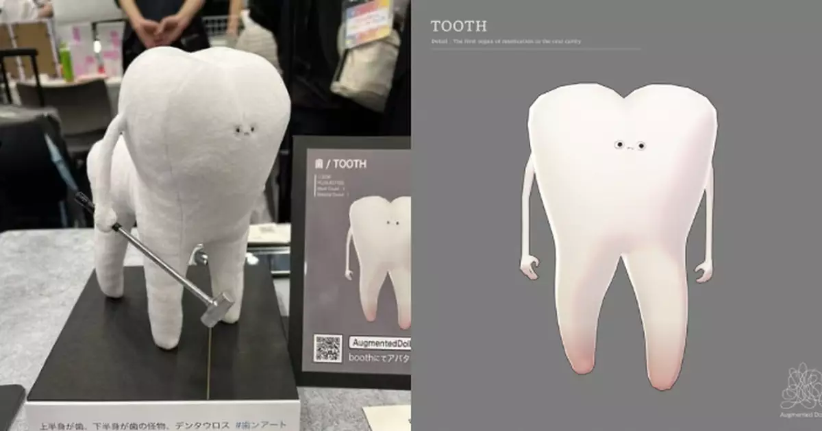 日攤位現牙齒公仔酷似希臘神話「半人馬」 造型奇特怪異掀熱議