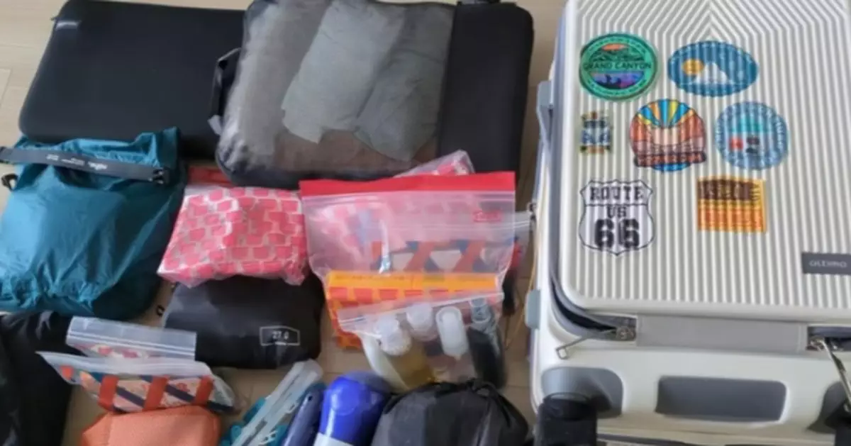 20吋行李箱裝下遊歐兩周全部行裝 日收納達人分享極簡打包法獲好評