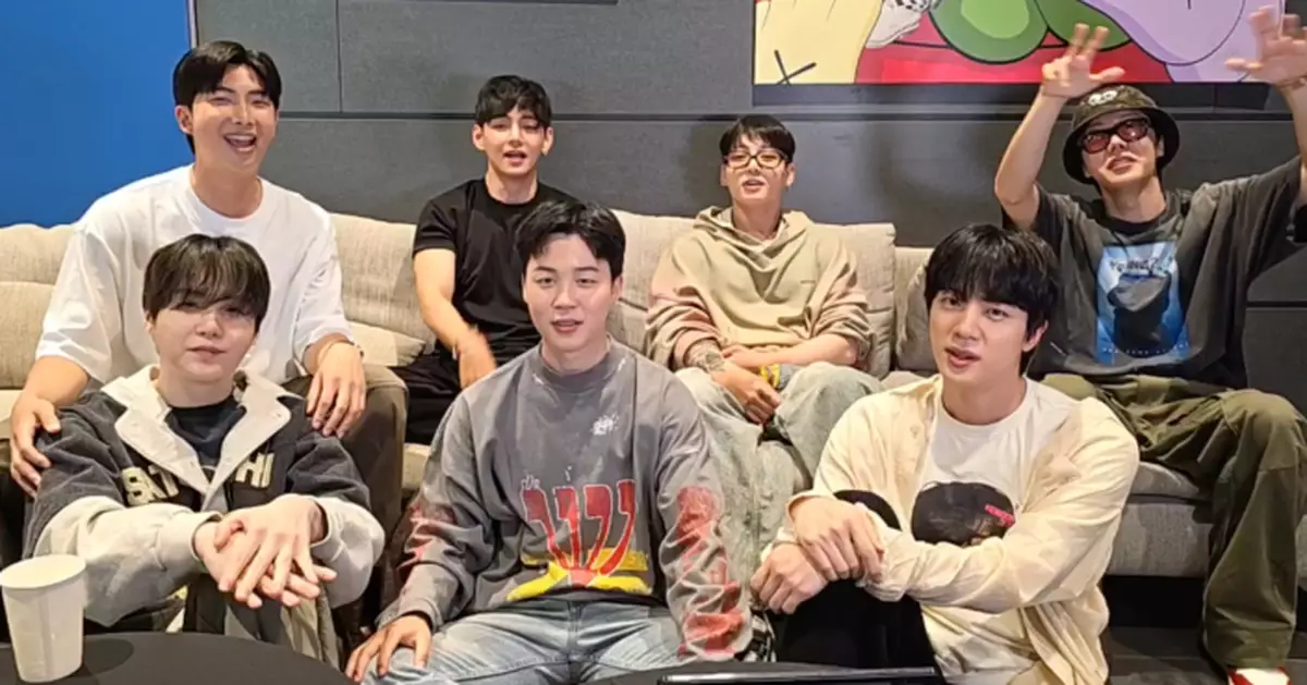 BTS全員退伍後首度七子合體直播 宣布新專輯與全球巡演計劃