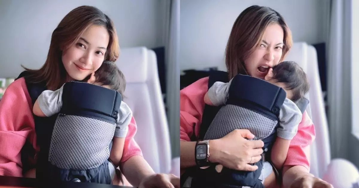 多功能媽媽唔易做！朱千雪湊B趕deadline兩兼顧