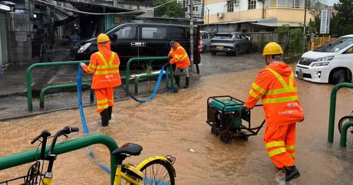 渠務署：共確認6宗水浸報告　派出逾100隊緊急應變隊處理