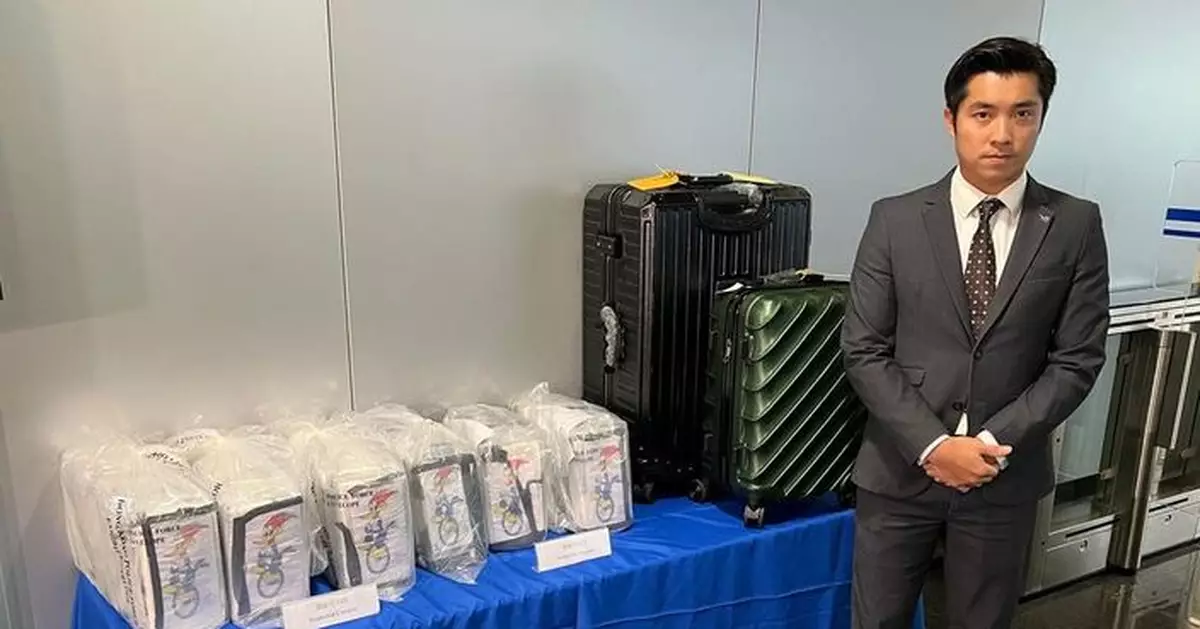 警方屯門住宅單位檢50公斤可卡因市值3900萬元 拘兩名內地男子