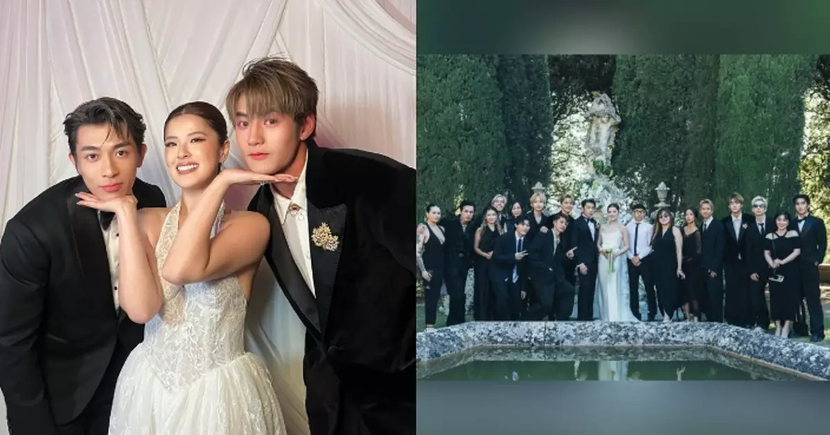 魏浚笙晒出席Tyson Yoshi婚禮靚相 祝福程先程太：LOVE forever!