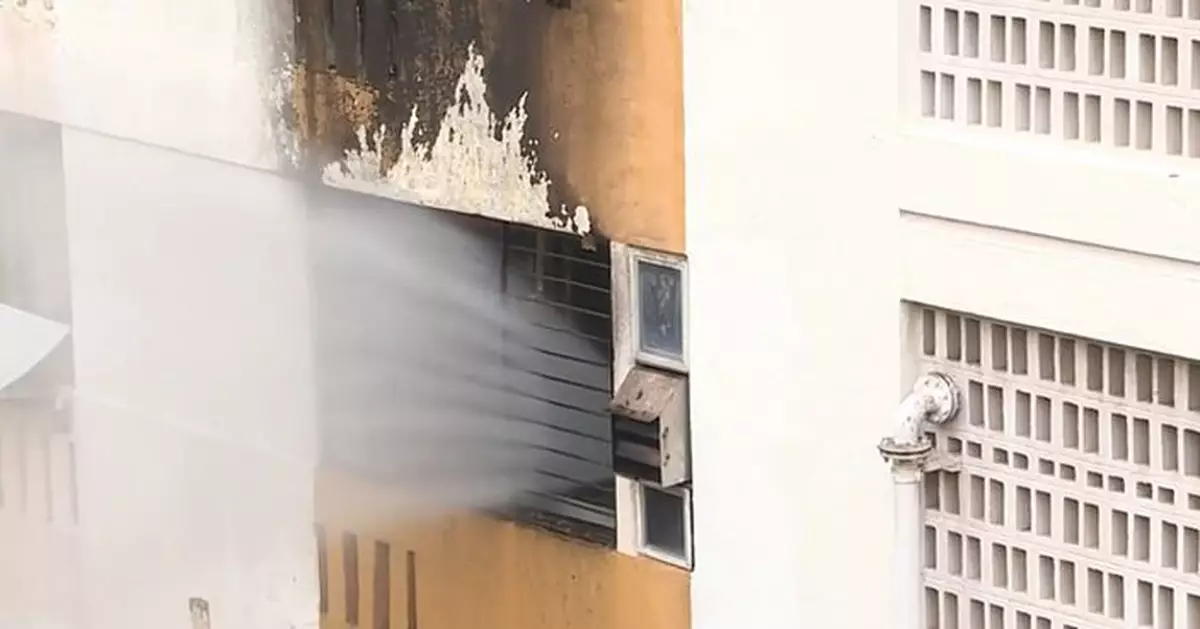 荔景邨單位起火傳爆炸聲 消防：一名78歲獨居老人死亡