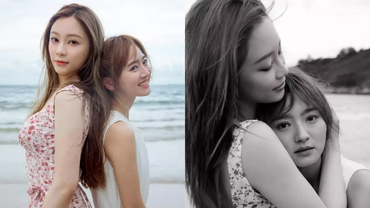 葉蒨文羅毓儀沙灘影唯美寫真 網民笑：你哋兩個配對成功