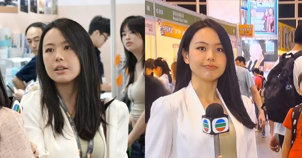 新聞女神林婷婷真身現書展 唇色蒼白顯疲態