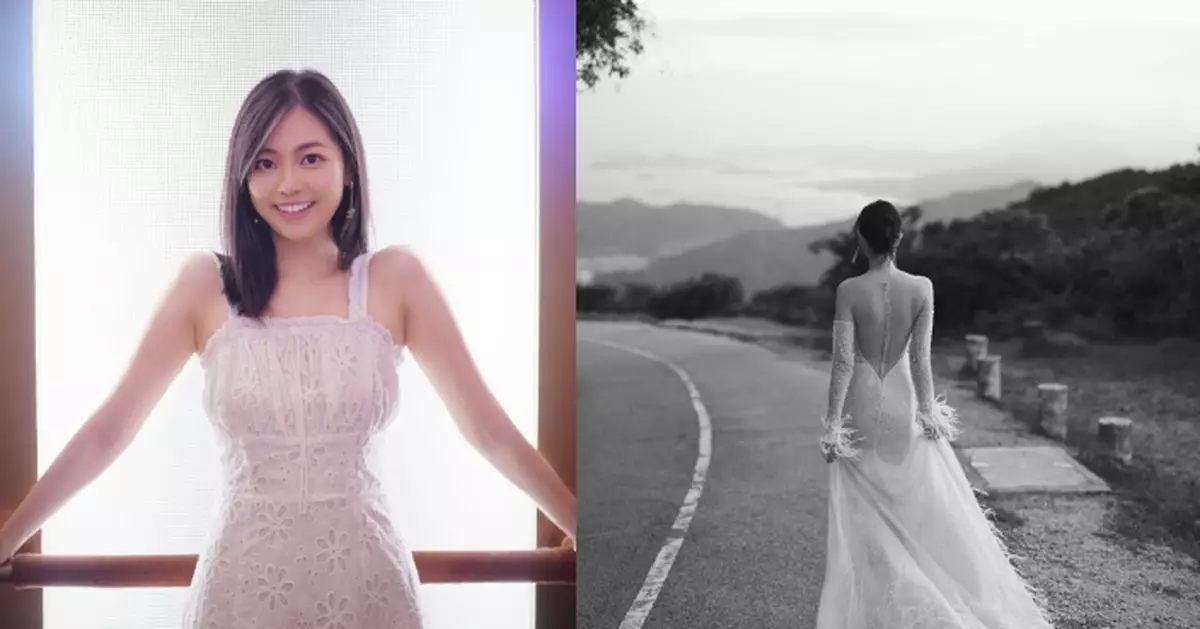 郭柏妍婚紗照仙氣爆棚！靚絕夕陽下大騷白滑美背