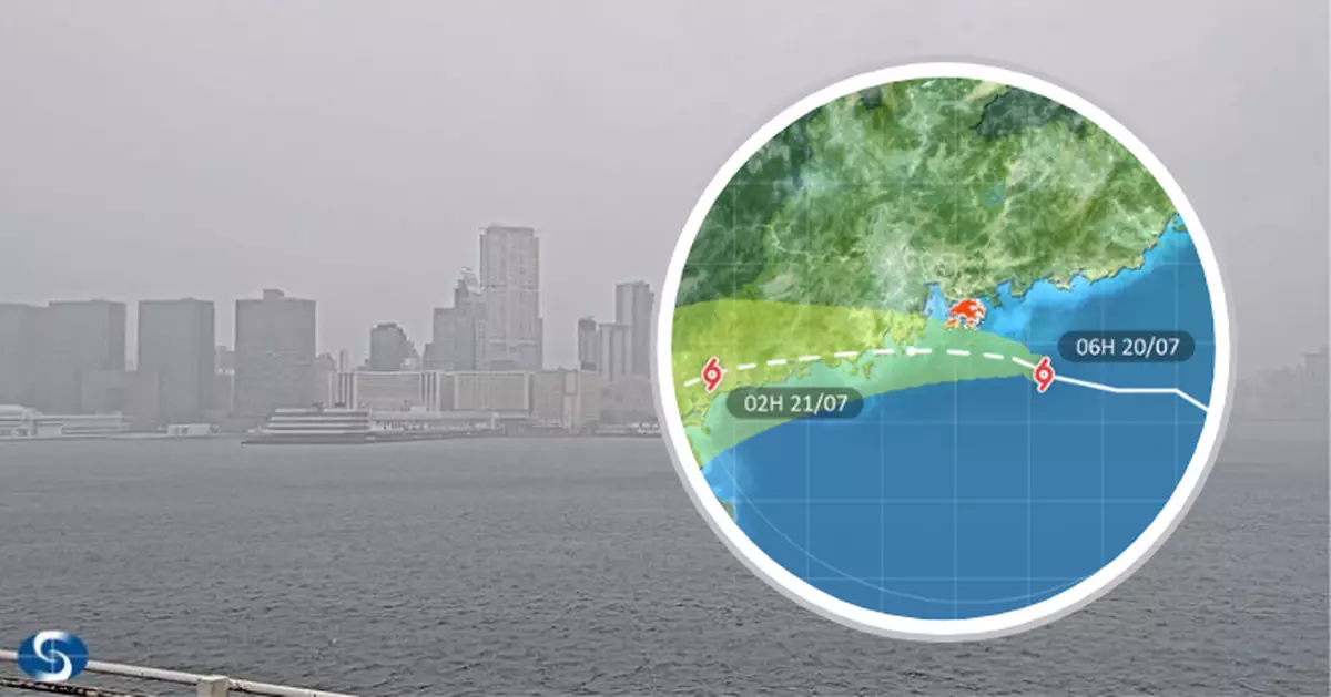風暴韋帕｜天文台將在7時20分改發9號烈風或暴風風力增強信號