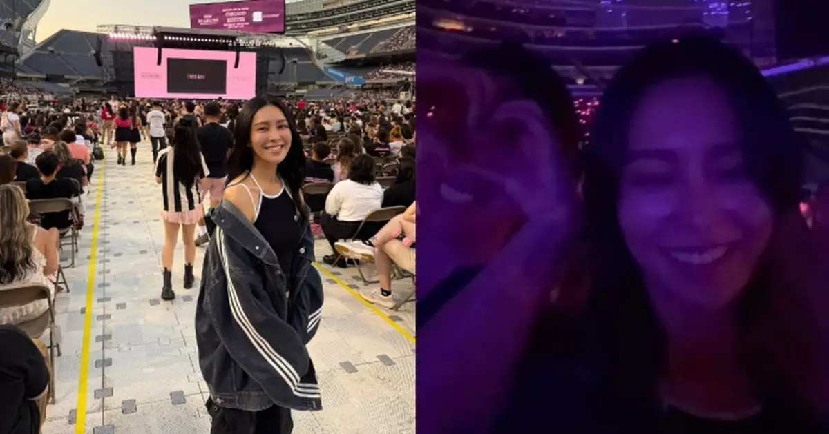 張曦雯帶弟弟睇BLACKPINK演唱會 小背心上陣青春又有型