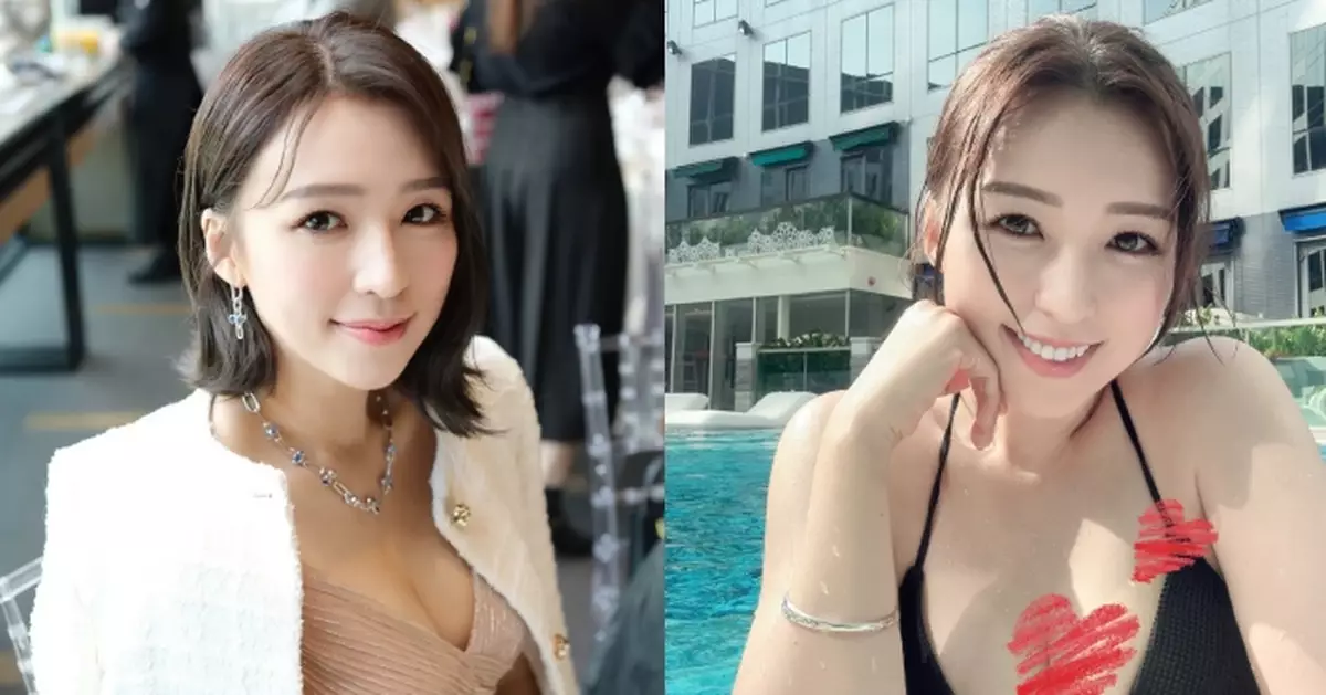 孫慧雪10號風波下晒「暴乳」照 大呻冇得瘋狂游水同曬黑