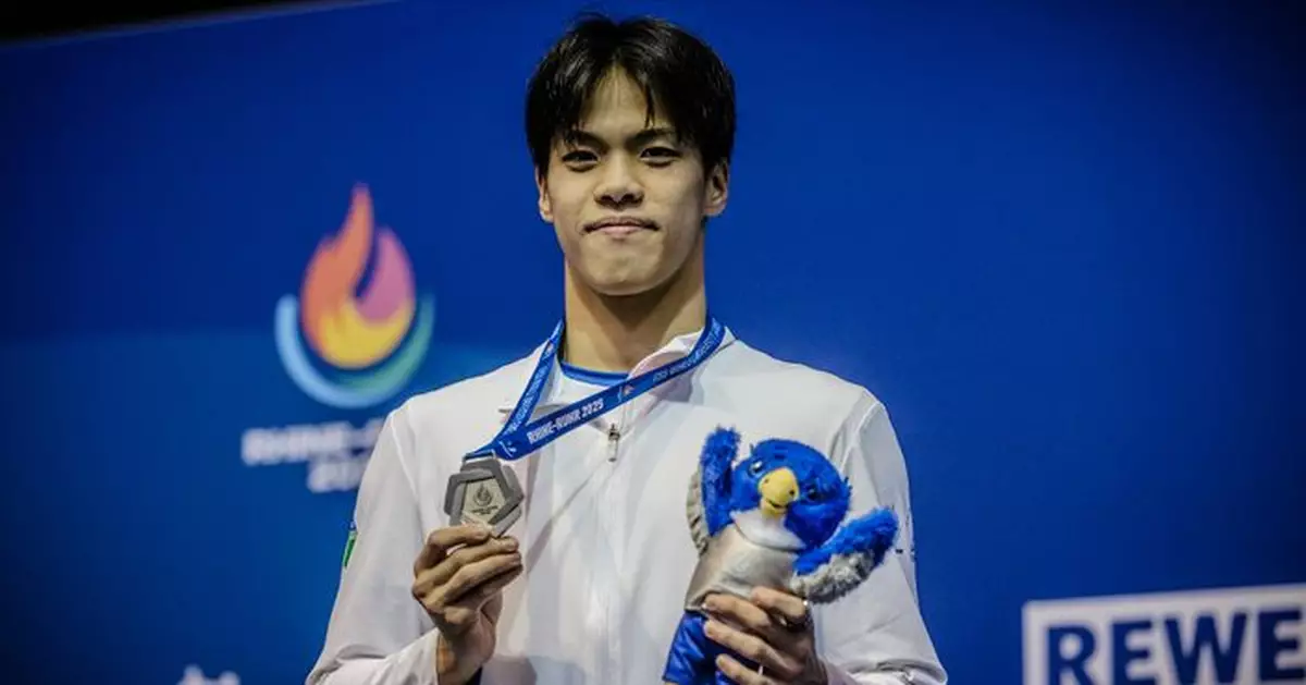 麥世霆世大運男子200米蛙泳0.01秒力壓波蘭代表 奪得銀牌