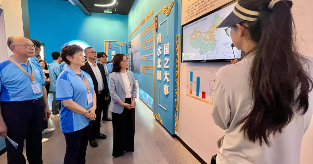 甯漢豪展開北京行程 拜訪住建部及人社部 參觀參觀南水北調中線工程