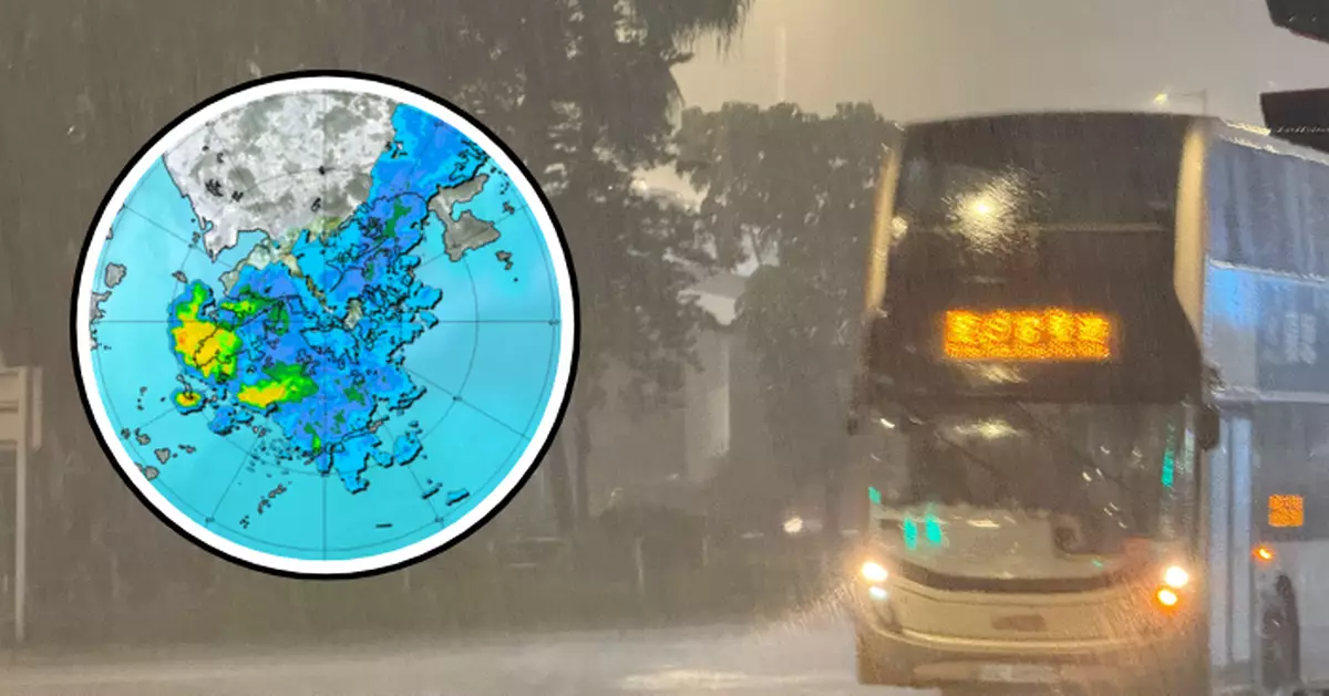 天文台﹕驟雨和雷暴由高溫觸發 西貢區雨量逾90毫米