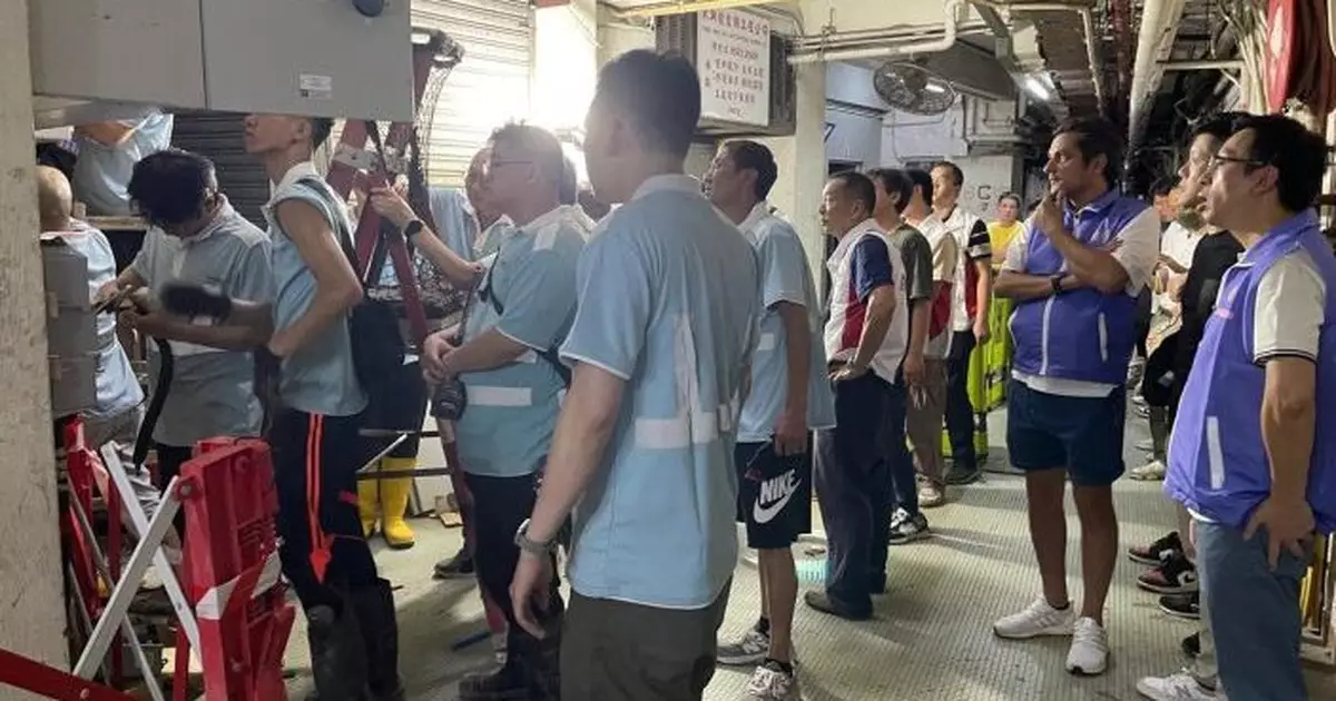 益豐大廈停電多個部門通力合作  較估計時間提早3日恢復通電