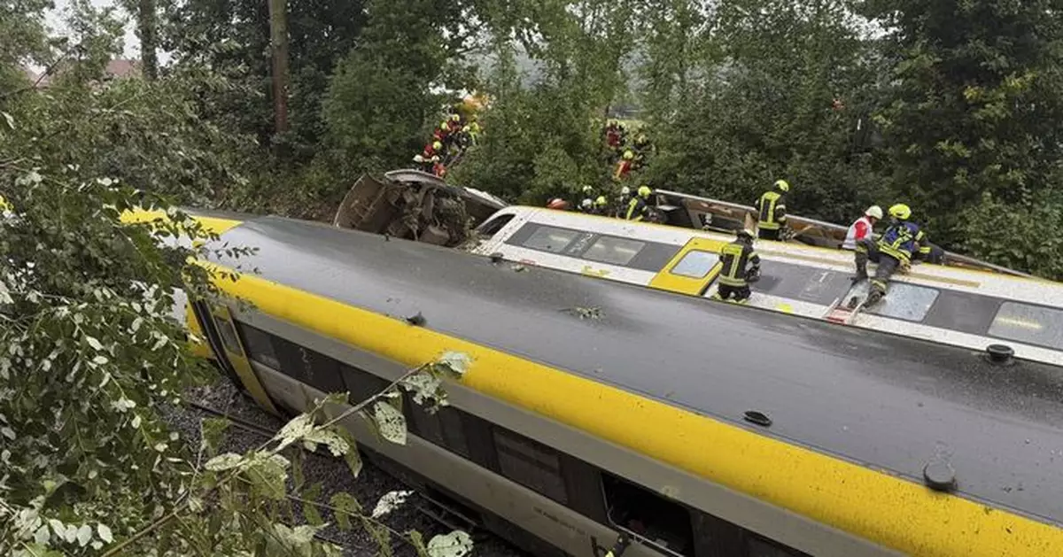 德國西南部有載客火車出軌 至少3死多人重傷