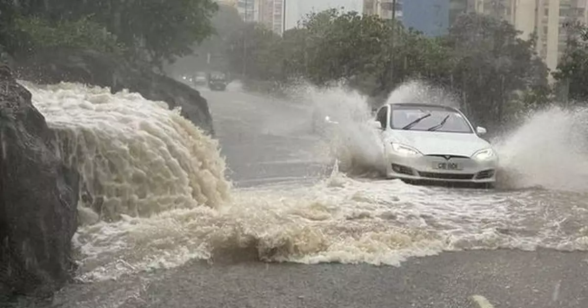 渠務署：確認5宗水浸個案　柴灣道迴旋處一度錄得370毫米水深