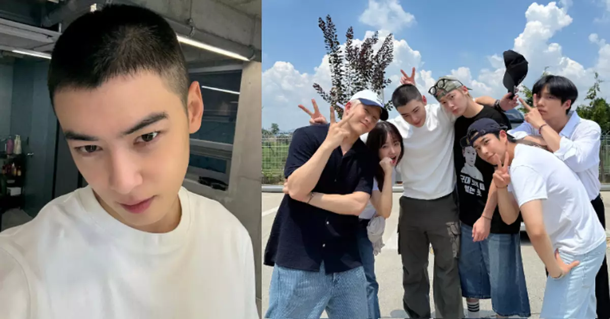 車銀優剃平頭開直播暫別粉絲 入伍現場帥照曝光