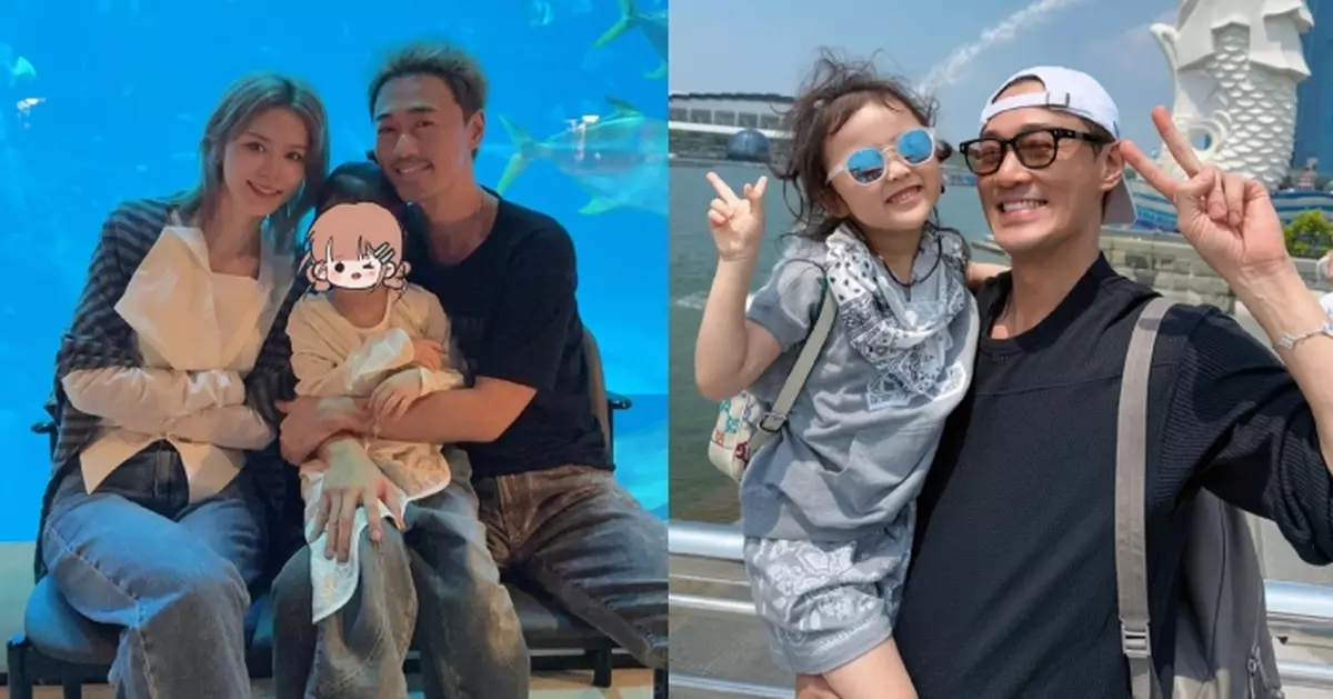 林峯一家三口暑假溫馨遊新加坡 5歲囡囡罕有露正面笑容似足爸爸