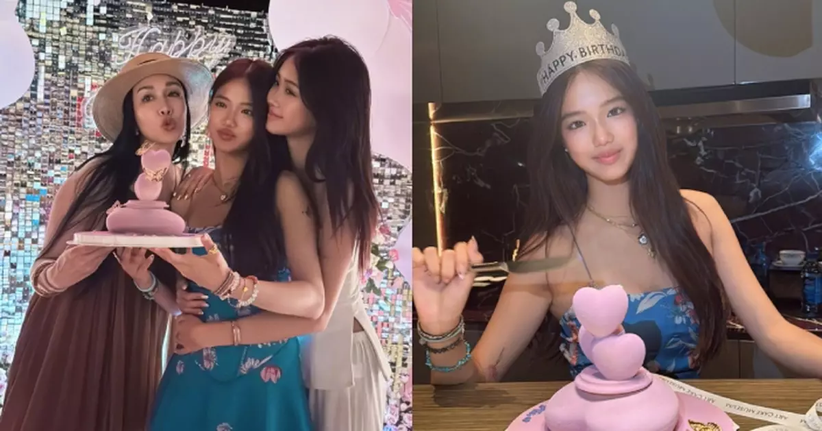 鍾麗緹為二女慶祝17歲生日 Jaden越大越靚同媽媽一樣擁性感豐唇