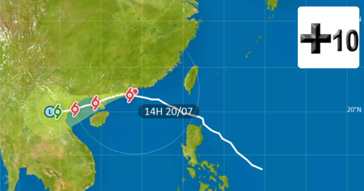 風暴韋帕｜天文台將於下午4時10分改發八號烈風或暴風信號