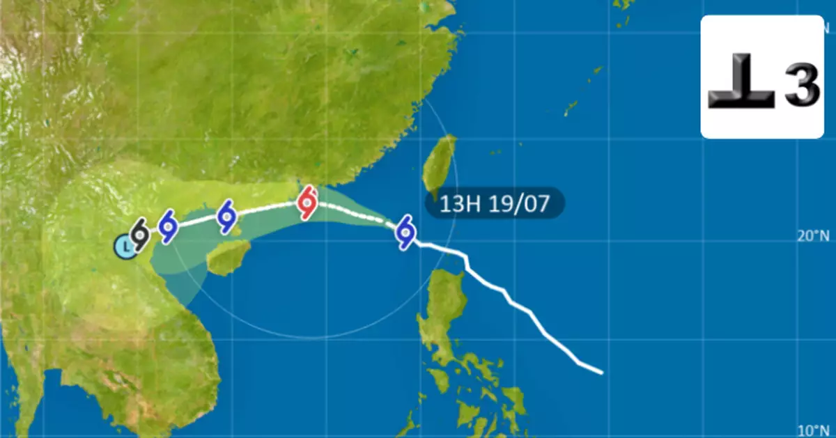 風暴韋帕｜天文台發出3號強風信號