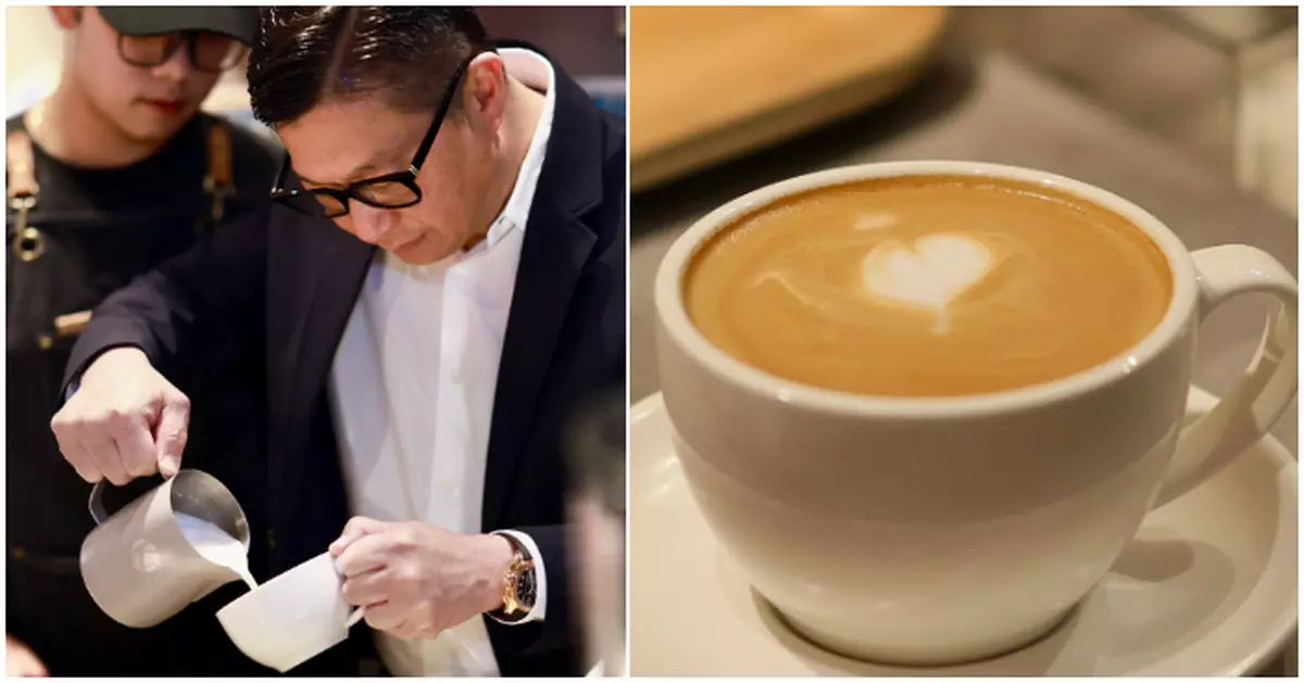 鄧炳強到社企跟邊青咖啡師學拉花 冀更多企業支持更生青年及殘疾人士