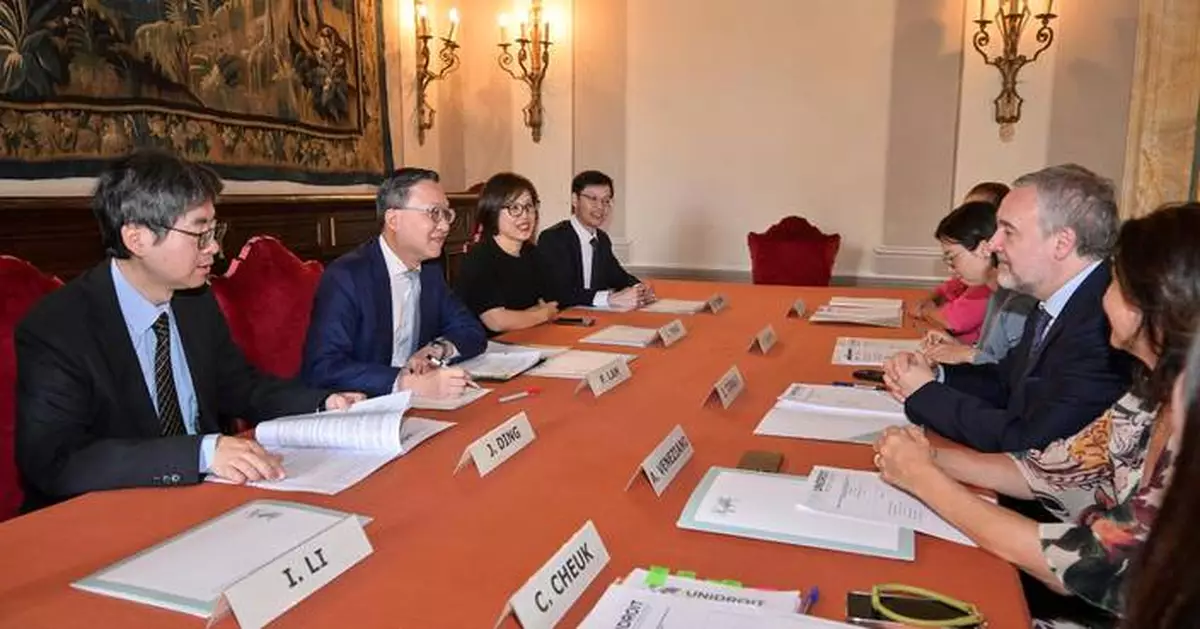 律政司司長林定國在羅馬推廣香港法律優勢 深化國際合作