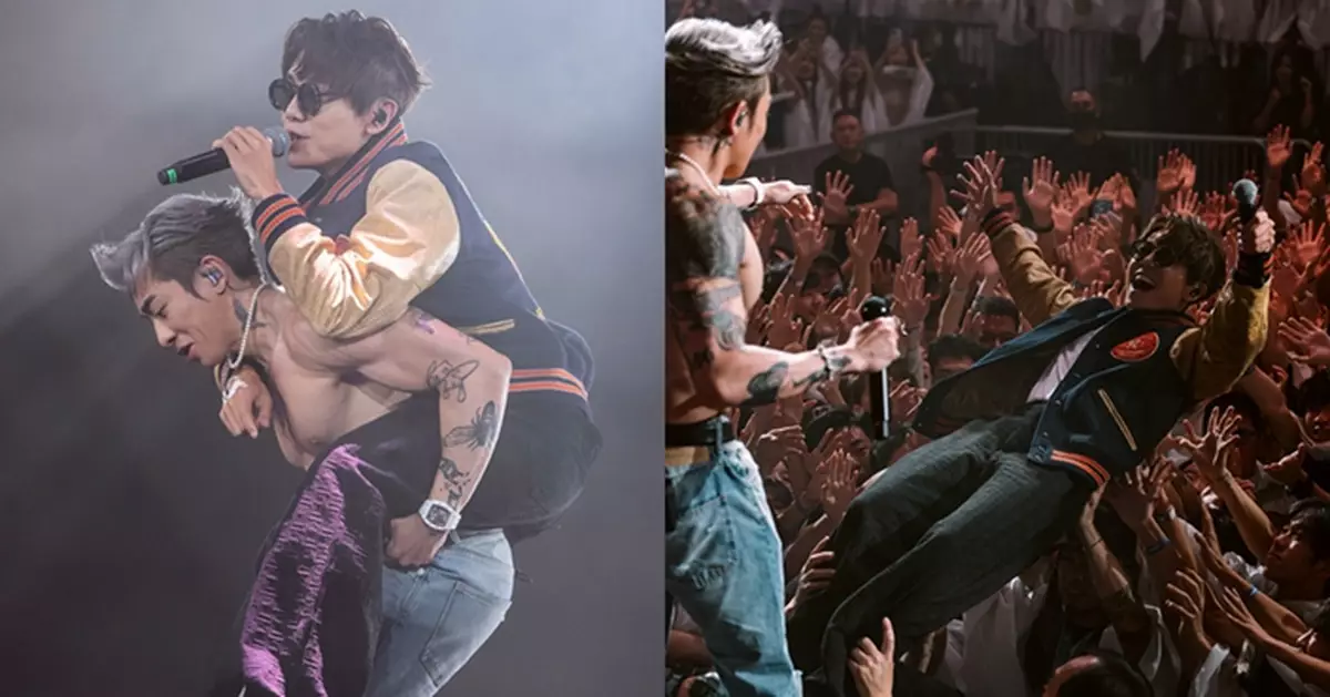 Tyson Yoshi推林家謙「下海」打造「啟德插水第二人」     獲贈新歌做新婚禮物    送蕉寓意程氏夫婦朝夕相對