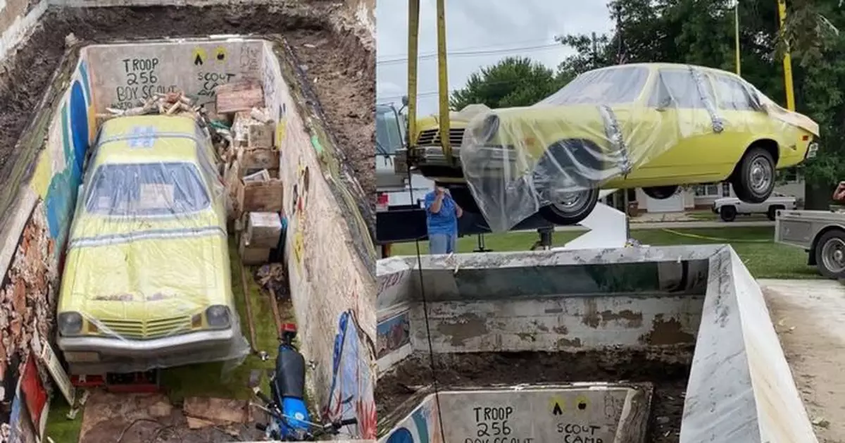 全球最大時光膠囊開箱！1975年藍綠西裝及家書曝光 80%物品完好如初