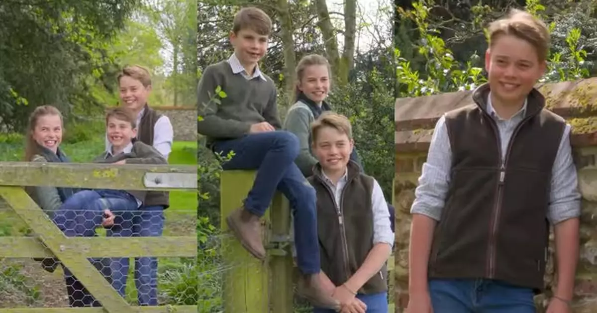 喬治王子12歲了！王室釋出超萌兄妹互動影片 路易王子被舉高高甜翻全網